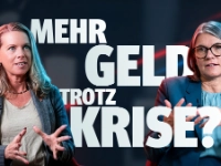 Christiane Benner und Nadine Boguslawski sprechen über das Thema "Mehr Geld trotzt Krise?!