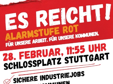 Es reicht! Alarmstufe rot!