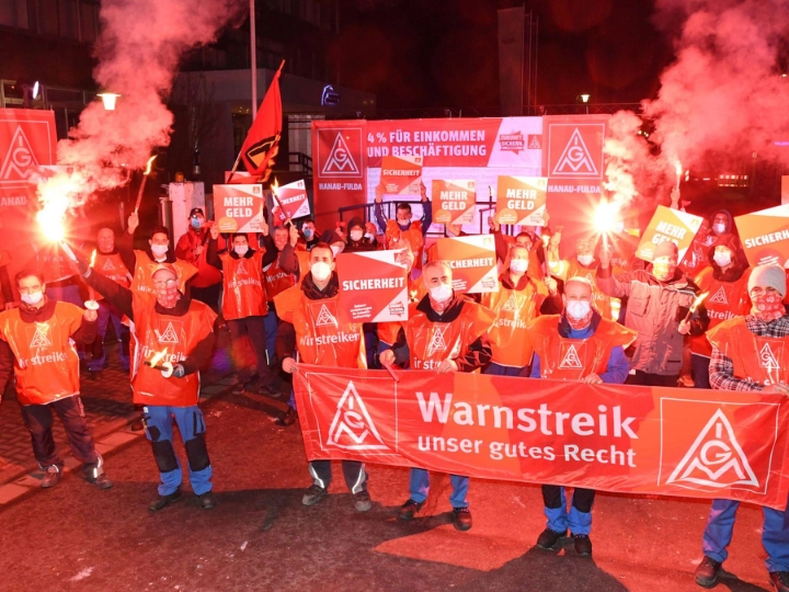 Warnstreikauftakt Bezirk Mitte